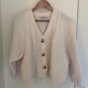Cropped Cardigan Sweater